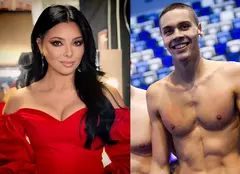 Corina Caragea, cu ochii pe David Popovici! Vedeta Pro TV l-a susținut din tribune pe sportivul român