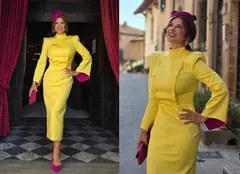 Monica Bîrlădeanu, apariție elegantă la o nuntă din Toscana. Actrița a purtat o ținută care a atras toate privirile