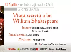 Pe 23 aprilie, Editura Nemira lansează romanul „Viața secretă a lui William Shakespeare”, de Jude Morgan