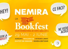 Editura Nemira ne invită la o nouă ediție a Salonului Internațional de Carte Bookfest, la Romexpo