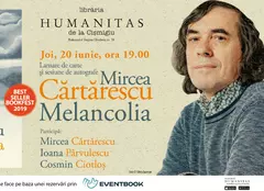 Joi, 20 iunie, Editura Humanitas lansează volumul „Melancolia”, de Mircea Cărtărescu