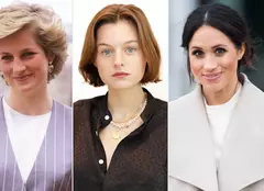 Emma Corrin, actrița din „The Crown”, o compară pe Meghan Markle cu prințesa Diana: „Nu vedeți că istoria se repetă?”