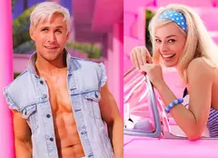 Noi imagini cu Margot Robbie și Ryan Gosling de la filmările pentru „Barbie”. Au îmbrăcat ținute asortate