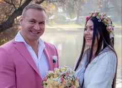 Imagini superbe de la nunta lui Alin Oprea cu Medana. Ce ținute au purtat cei doi în ziua cea mare