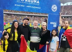 Monica Anghel, moment emoționant la meciul de retragere a Generației de Aur. Artista a cântat imnul României în fața a 50.000 de suporteri