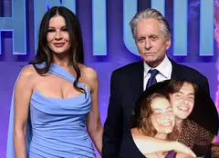 Imagini rare cu Carys și Dylan, copiii lui Catherine Zeta-Jones și Michael Douglas. Cum s-au pozat împreună