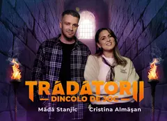 Trădătorii. Poveștile concurenților de la castel continuă în online. Influencerii Cristina Almășan, gazdele „Trădătorii: dincolo de joc”