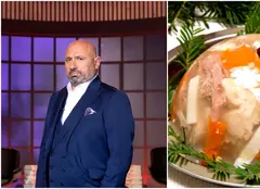 Rețeta lui Cătălin Scărlătescu pentru o piftie delicioasă de Crăciun. Ingredientul secret care îi oferă o savoare aparte