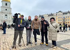 Echipa Știrilor TVR, imagini dramatice de pe frontul din Ucraina! Ce se întâmplă la 4 ani de la începerea războiului