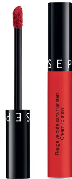 Ruj lichid rezistent, Sephora, Cream Lip Stain, nuanța Always Red, 58 lei