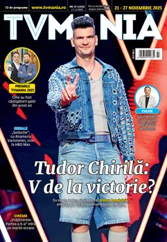 TVMania de luni, 17 noiembrie: Tudor Chirilă, „V de la Victorie?” – 72 de programe și premiere TV pentru 21-27 noiembrie 2025