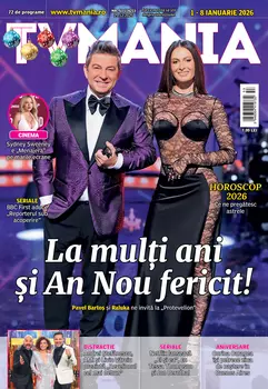 Pavel Bartoș și Raluka, imaginea începutului de an: „An Nou fericit!” – Coperta TVMania 1-8 ianuarie 2026