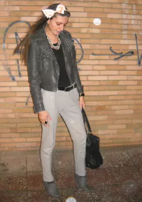 Chic leather jacket