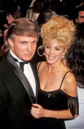 Cu Marla Maples în 1991