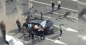 Limuzina lui Vladimir Putin a fost implicată într-un accident mortal (video)