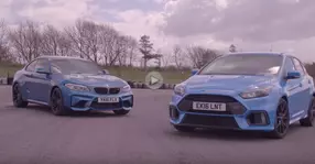 BMW M2 Coupe față în față cu Ford Focus RS