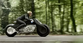 Un nou concept aniversar BMW Vision Next 100. O motocicletă electrică desprinsă din seria Batman