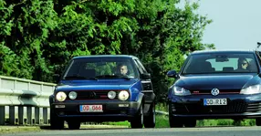 VW Golf II GTI G60 vs Golf VII GTI: un clasic față în față cu versiunea sa modernă