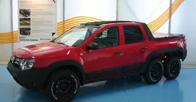 Cum arată Dacia Duster Pickup cu 6 roți?