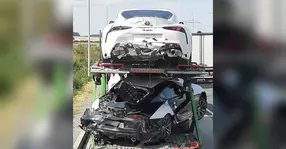 Trei Toyota Supra noi-nouțe, făcute praf înainte să ajungă la clienți