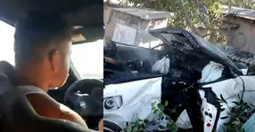 Live pe Facebook - Momentul în care un șofer băut accidentează mortal trei persoane