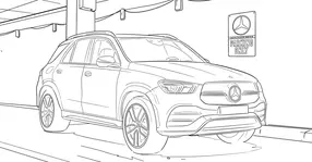 Mercedes-Benz a pregătit schițe de colorat pentru copii! Iată unde le găsești