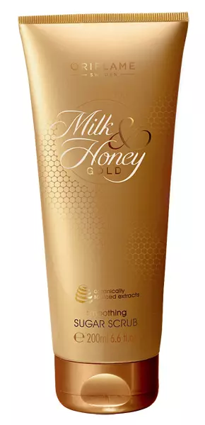 Exfoliant cu zahăr pentru corp, Oriflame, Milk & Honey Gold, 39,90 lei