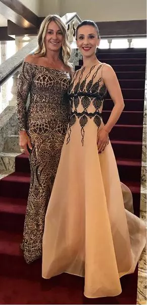 Andreea Răducan şi Nadia Comăneci