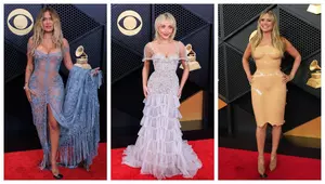 Show de modă pe covorul roșu al Premiilor Grammy 2026. Naked dress, ținuta preferată a vedetelor / Galerie foto