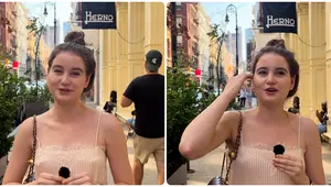 Irina Columbeanu, dialog savuros pe străzile din New York. Ce a spus despre România: „Sunt probleme, corupție” 
