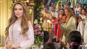 Iulia Vântur și Salman Khan, apariție rară împreună, la un ritual sacru în India