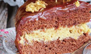 Tort de ciocolata cu nuci