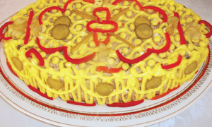 Salata aperitiv cu piept de curcan