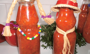 Zacusca de ardei iuti (piscareala)