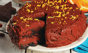 Tort de ciocolata cu aroma de portocale