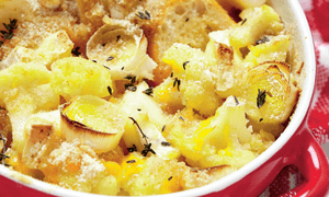 Amestec cu praz gratinat