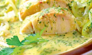 Şalău cu sos de lămâie