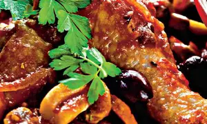 Copane cu sos de măsline şi ciuperci