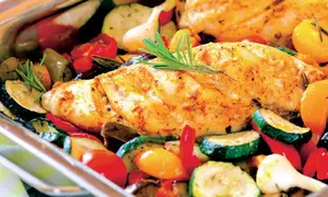 Ratatouille cu piept de pui