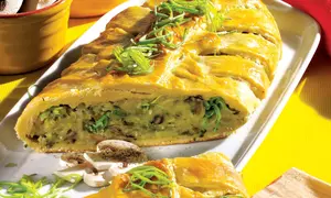 Plăcintă cu ciuperci