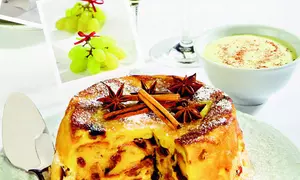 Budincă de cozonac cu stafide