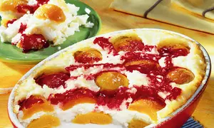 Budincă de orez cu prune