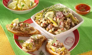 Salată suedeză cu sardine