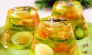 Aspic de miel cu ou