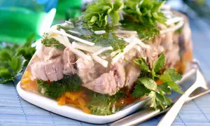 Aspic cu morcov şi ţelină