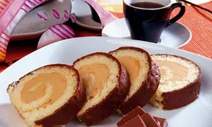 Ruladă cu cremă caramel
