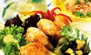 Mâncare de pui cu măsline