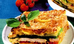 Lasagne cu varză şi carne