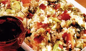 Orez cu varză şi suncă