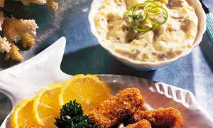 Peşte pane cu sos tartar